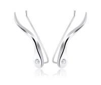 Silver Earring Slender Design EL-105